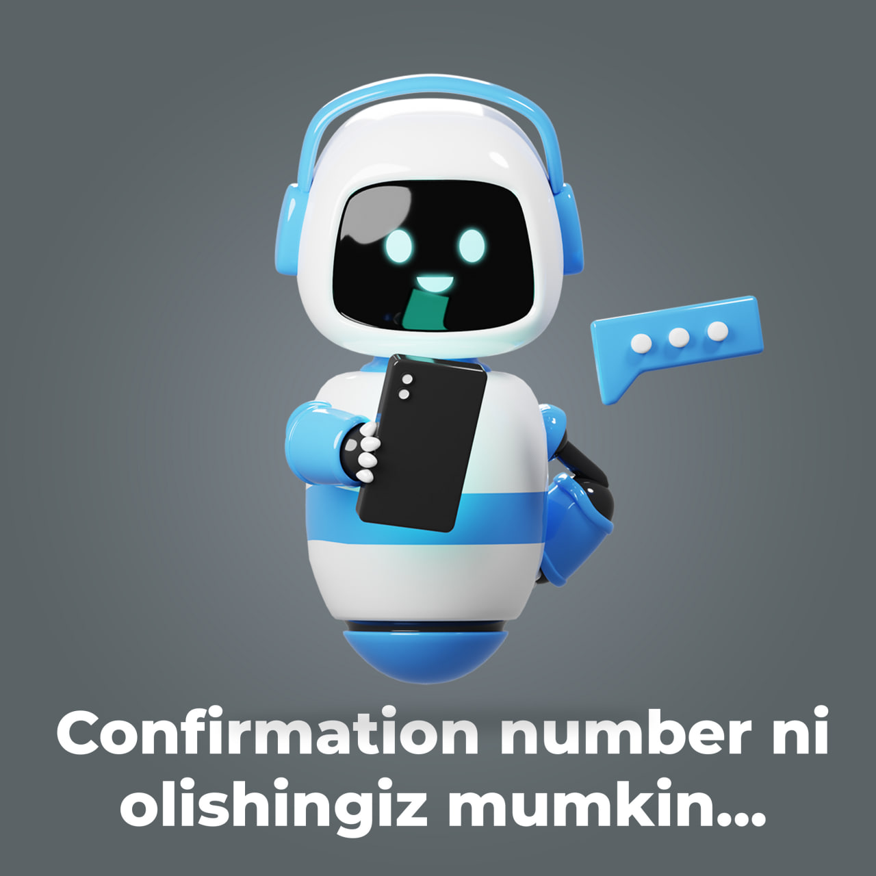 Confirmation numberni olish uchun qo'yidagi telegram botga murojaat qilib olishingiz mumkin.
